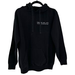 Girl With A Pearl Earring Johannes Vermeer Black Hoodie Medium
